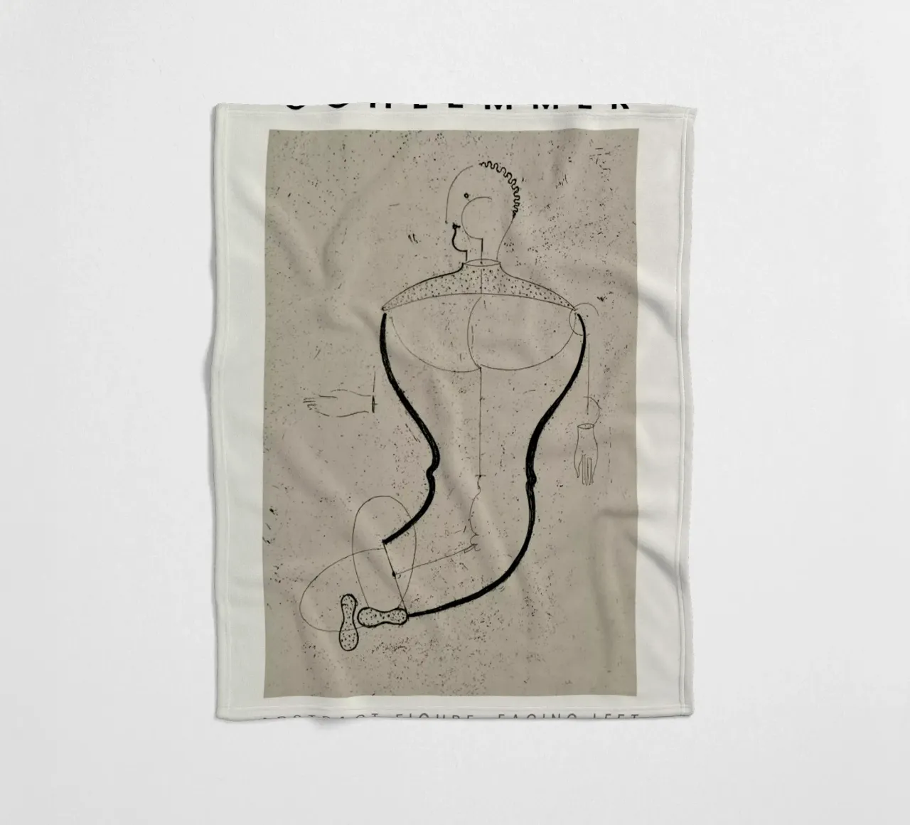Schlemmer - Abstract Figure, Facing Left coperta in pile da ARTOTHEK
