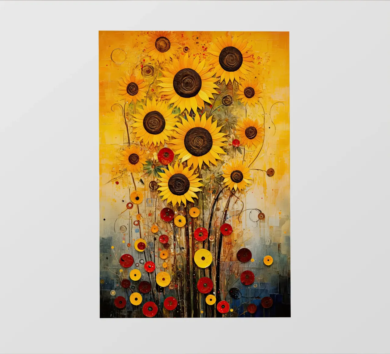 Girasoli pellicola backlit da Imagine