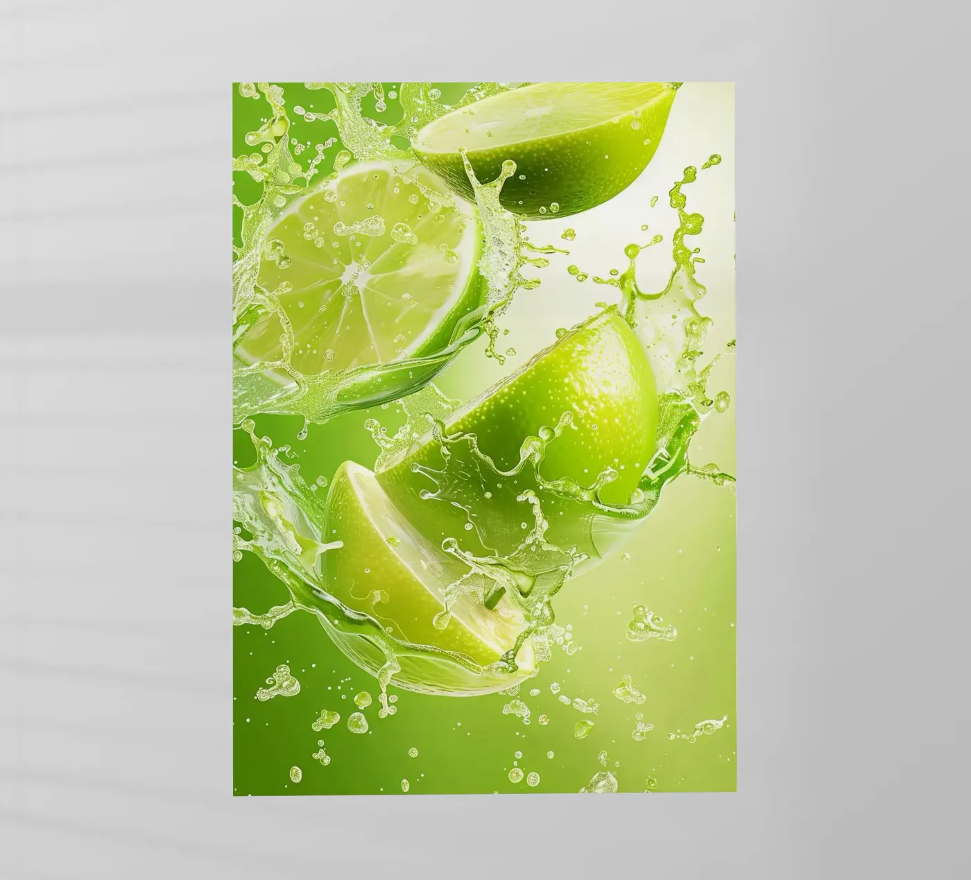 spruzzata di lime pellicola backlit da Luke Yaeger