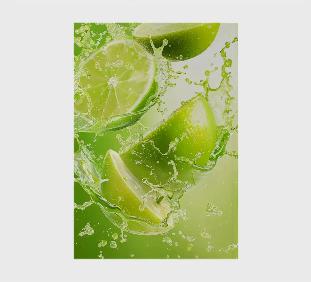 lime splash notebook by Luke Yaeger