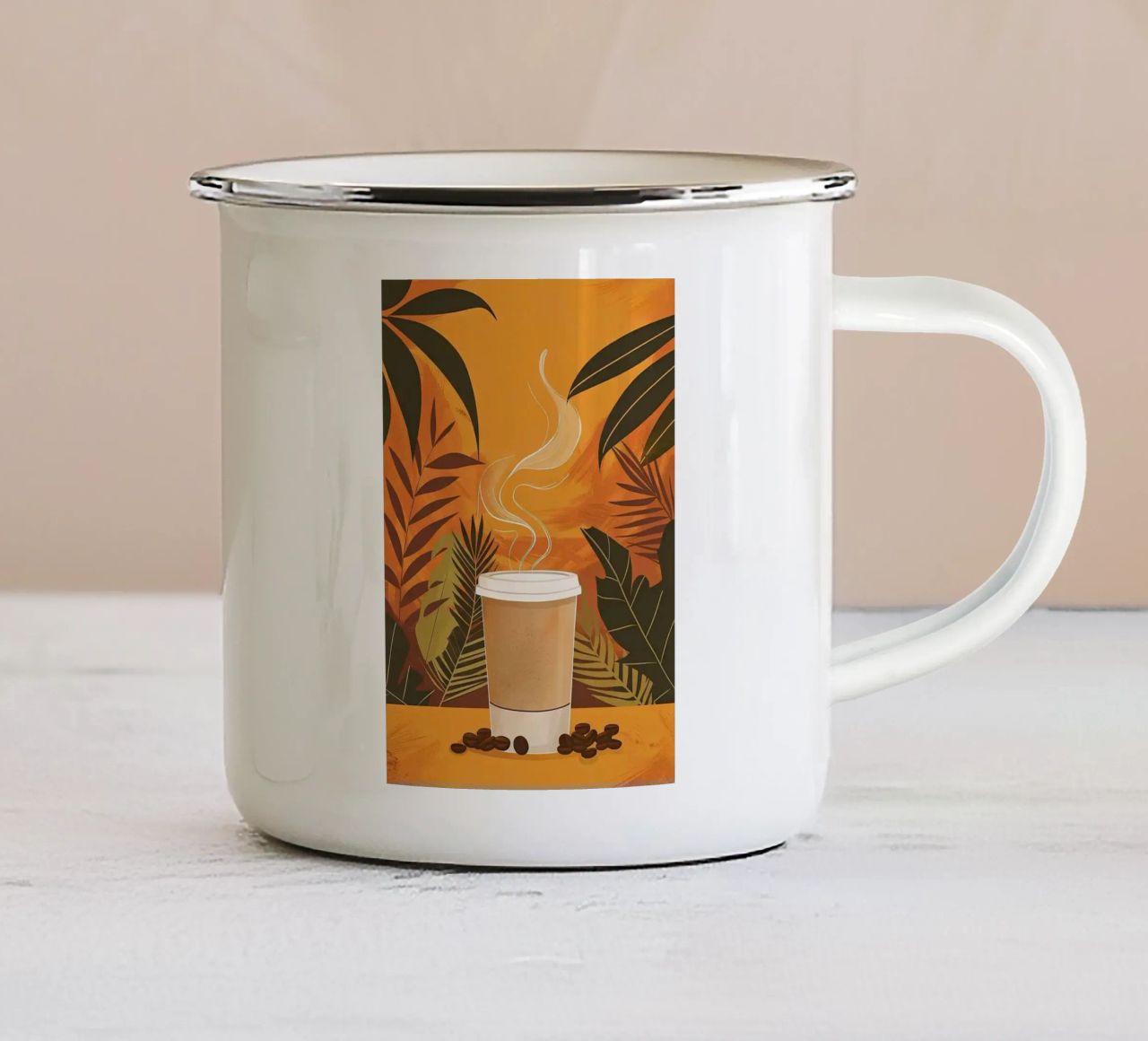 tazza da caffè tazza in smalto da Luke Yaeger