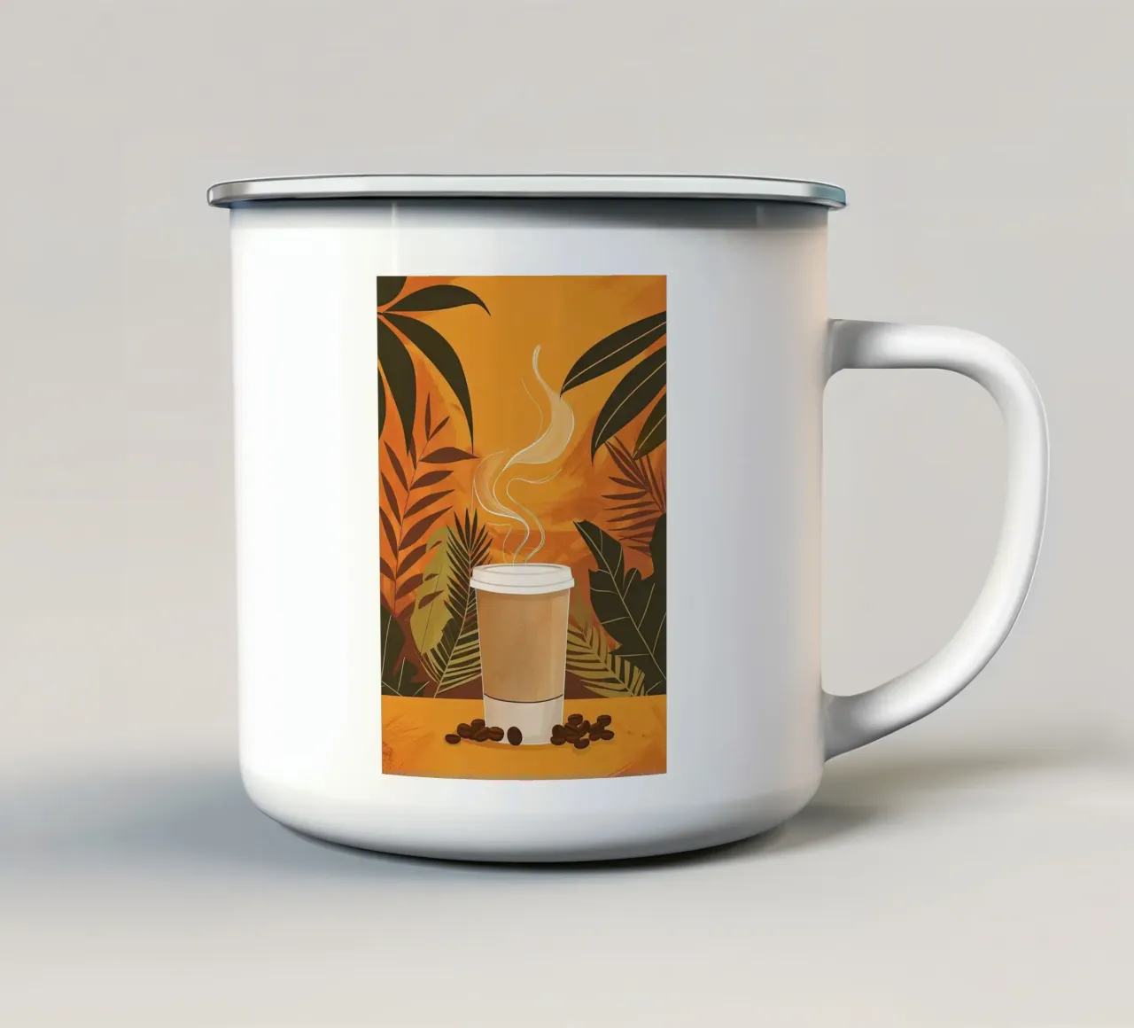 koffiekopje emaille mok van Luke Yaeger