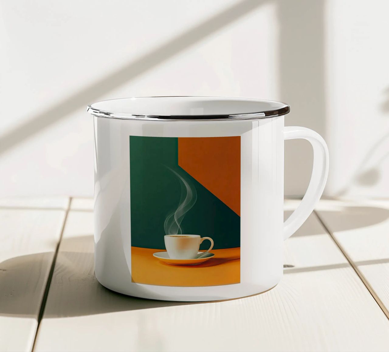 tazza da caffè tazza in smalto da Luke Yaeger