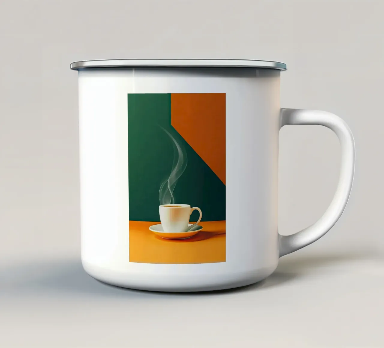 taza de café taza de esmalte de Luke Yaeger
