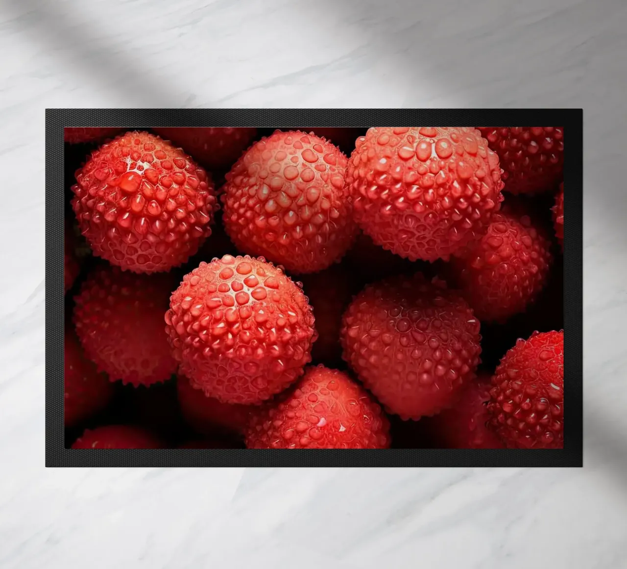 lychee deurmat van Luke Yaeger