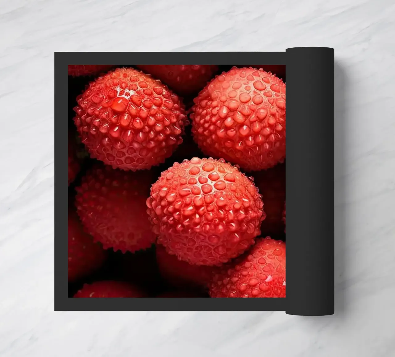 lychee deurmat van Luke Yaeger