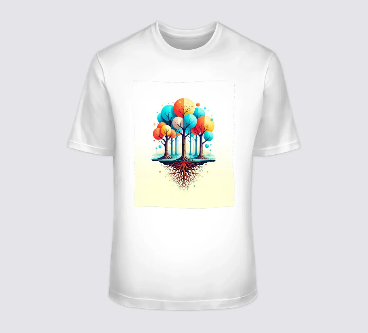 Forest #001: A Symphony of Connected Trees T-Shirt von Zen Design