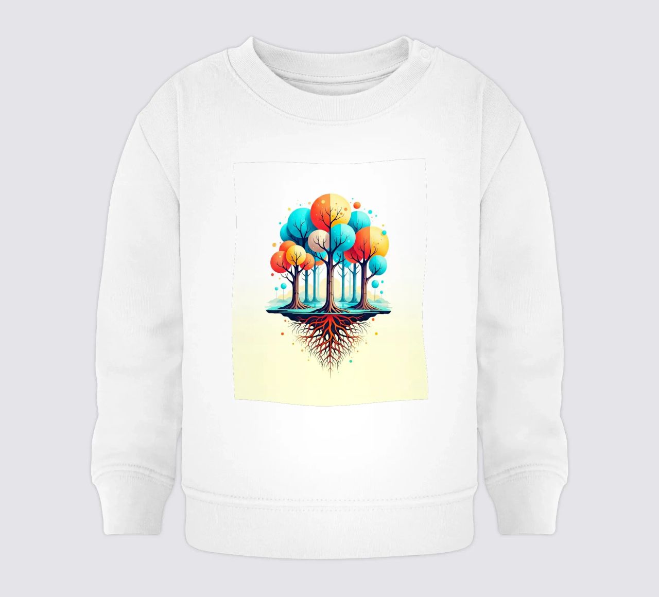 Forest #001: A Symphony of Connected Trees felpa neonato da Zen Design