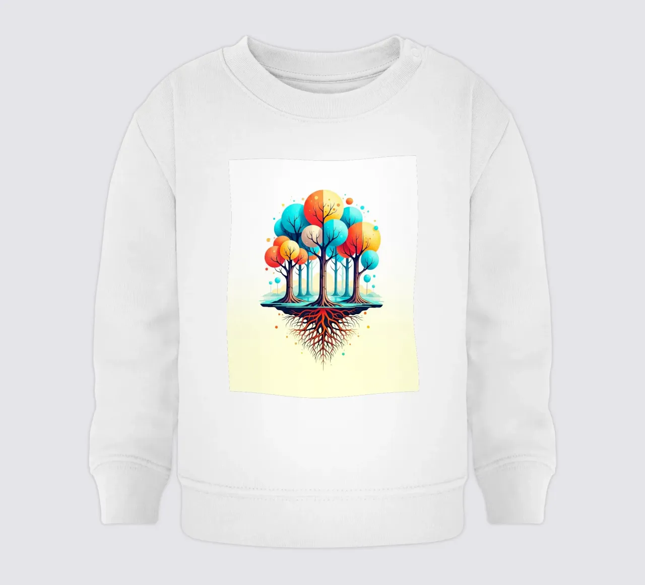 Forest #001: A Symphony of Connected Trees felpa neonato da Zen Design