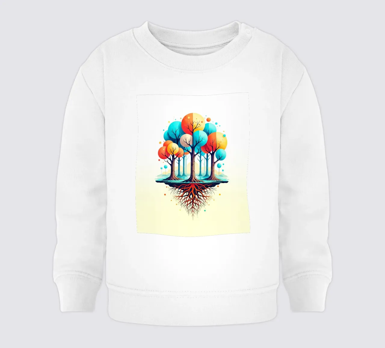 Forest #001: A Symphony of Connected Trees sweat pour bébé de Zen Design