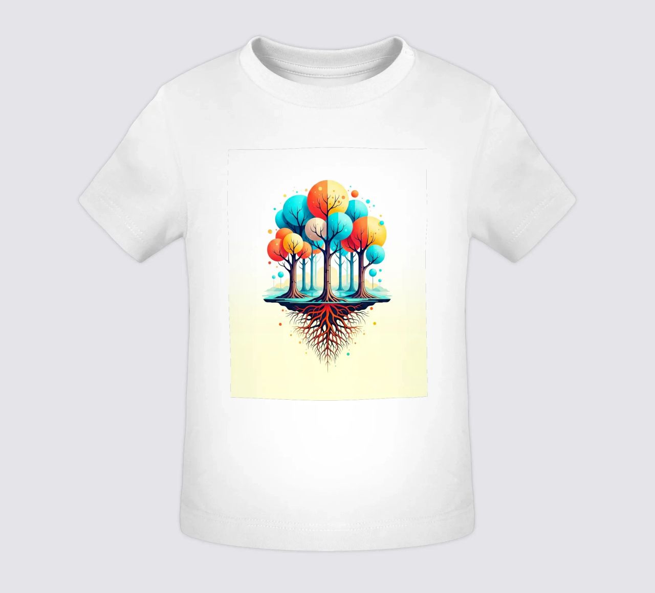 Forest #001: A Symphony of Connected Trees maglietta neonato da Zen Design