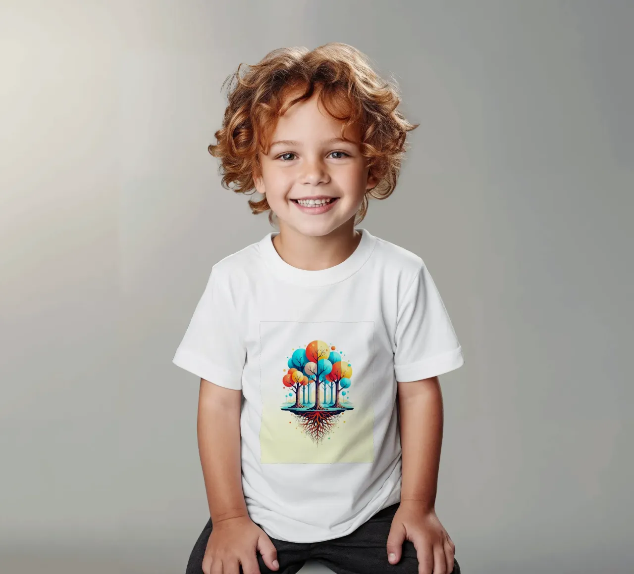 Forest #001: A Symphony of Connected Trees t-shirt bambini da Zen Design
