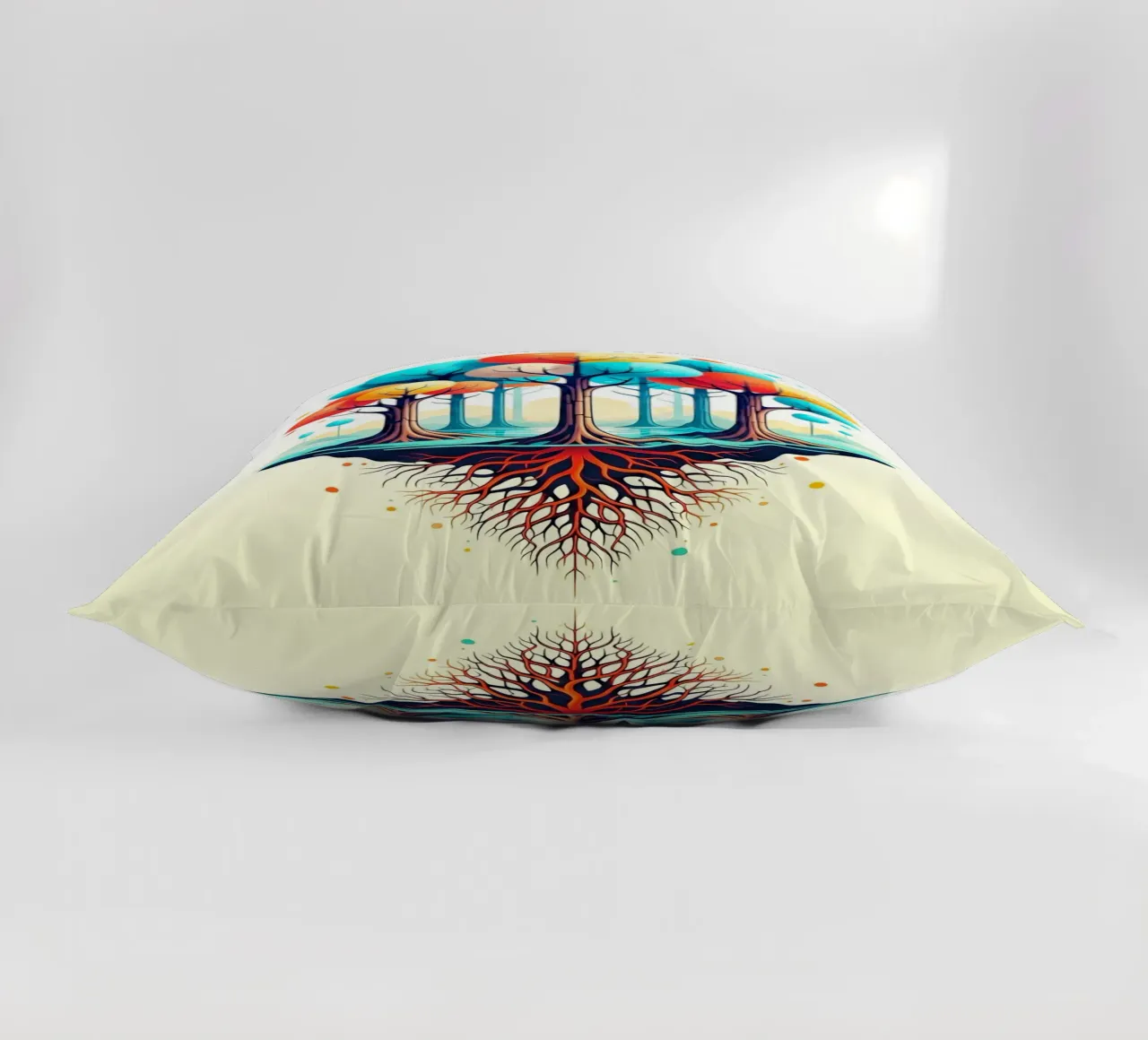 Forest #001: A Symphony of Connected Trees cuscino da Zen Design