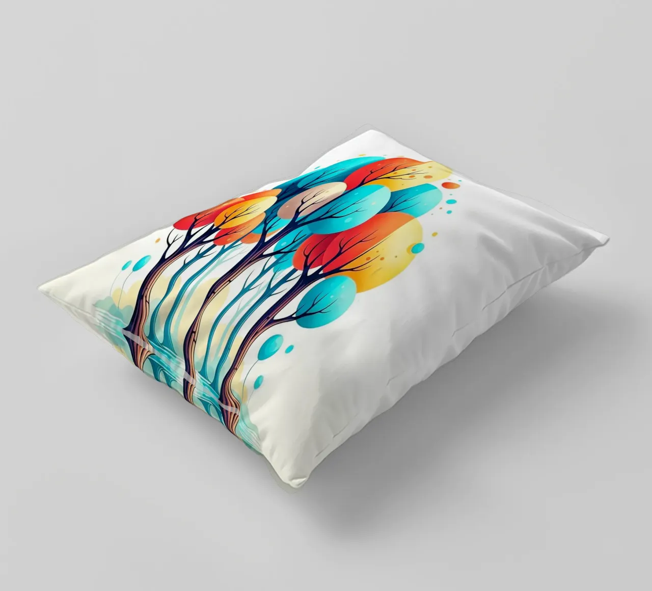 Forest #001: A Symphony of Connected Trees cuscino da Zen Design