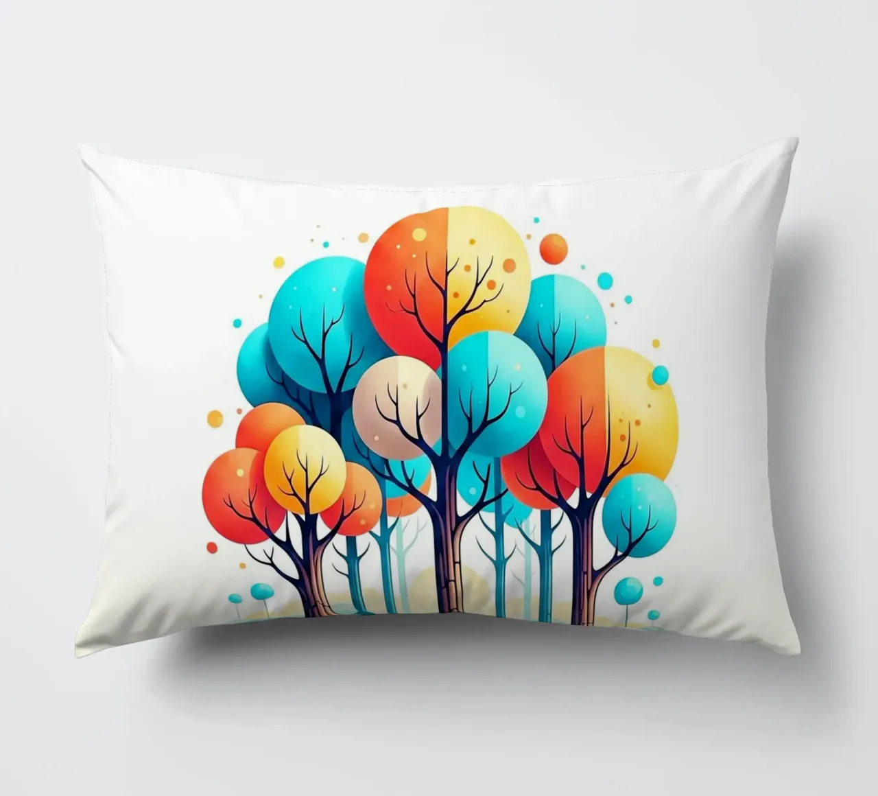 Forest #001: A Symphony of Connected Trees cuscino da Zen Design