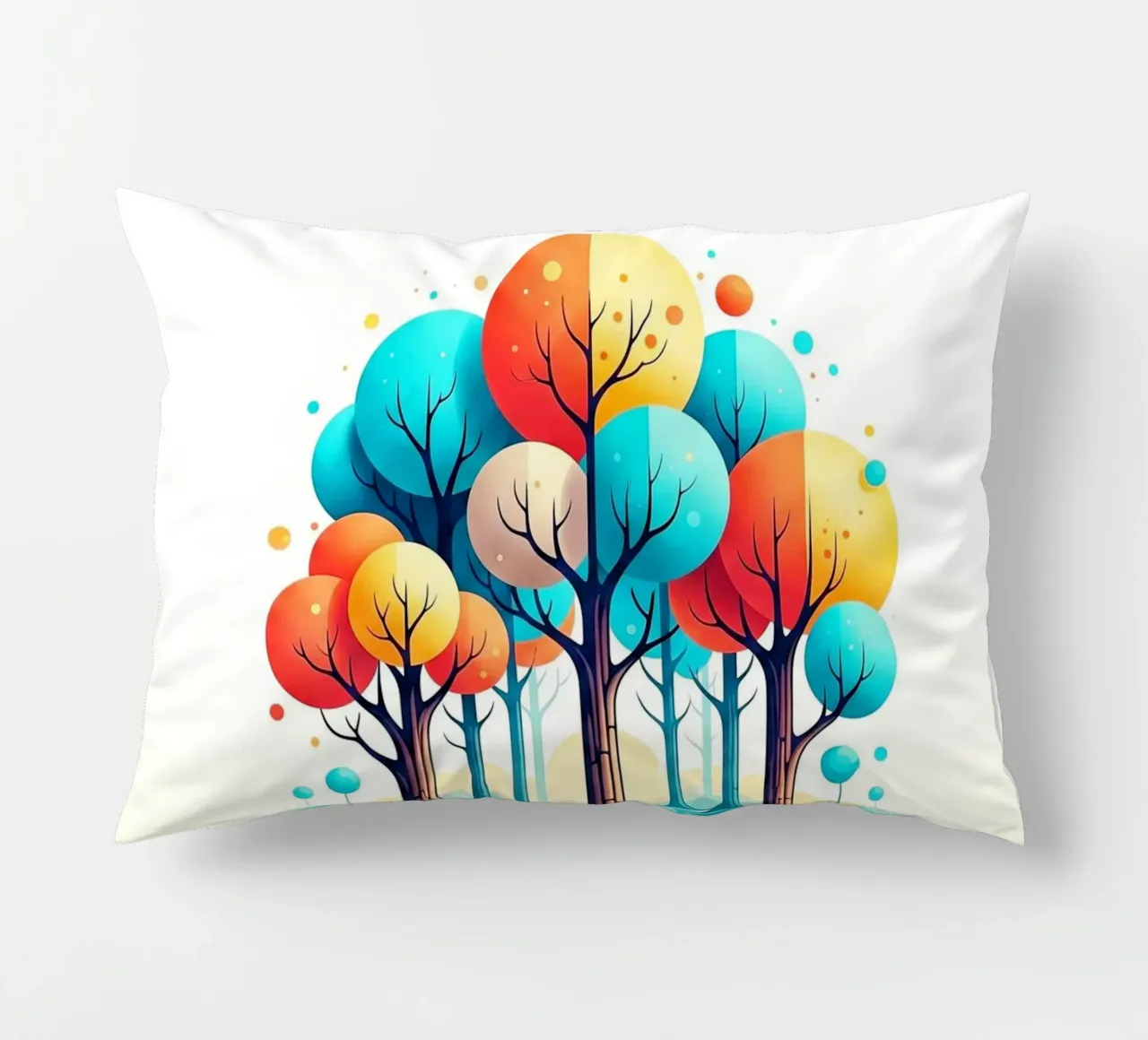 Forest #001: A Symphony of Connected Trees cuscino da Zen Design