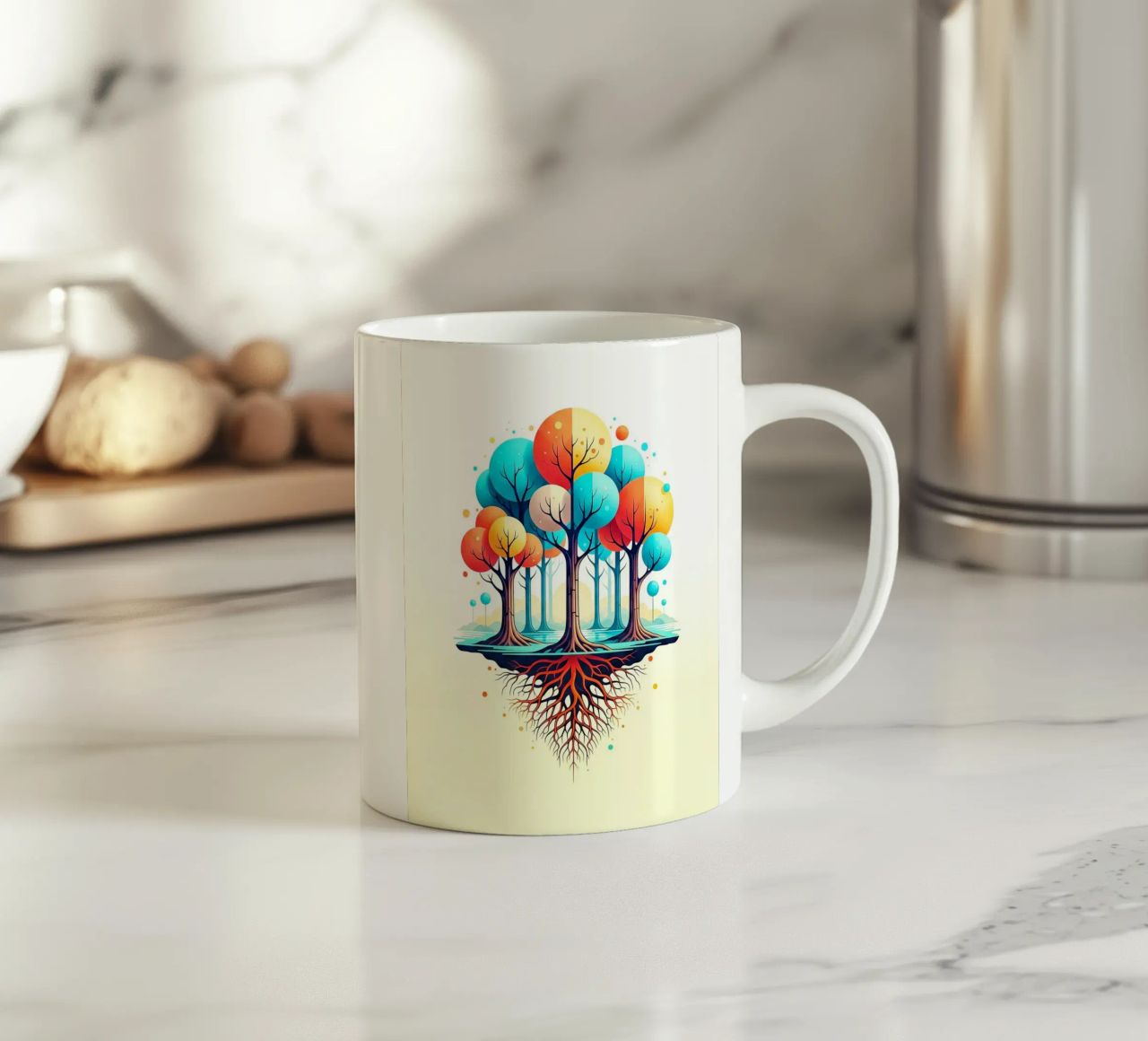 Forest #001: A Symphony of Connected Trees tazza in ceramica da Zen Design