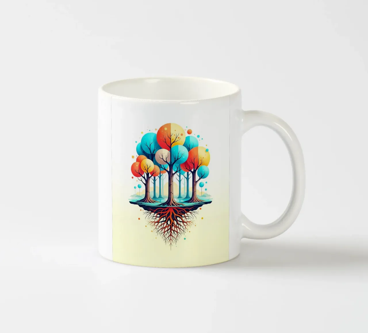 Forest #001: A Symphony of Connected Trees mug en céramique de Zen Design