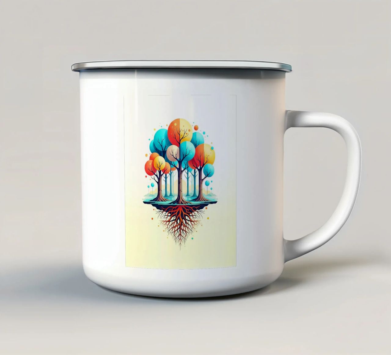 Forest #001: A Symphony of Connected Trees tazza in smalto da Zen Design