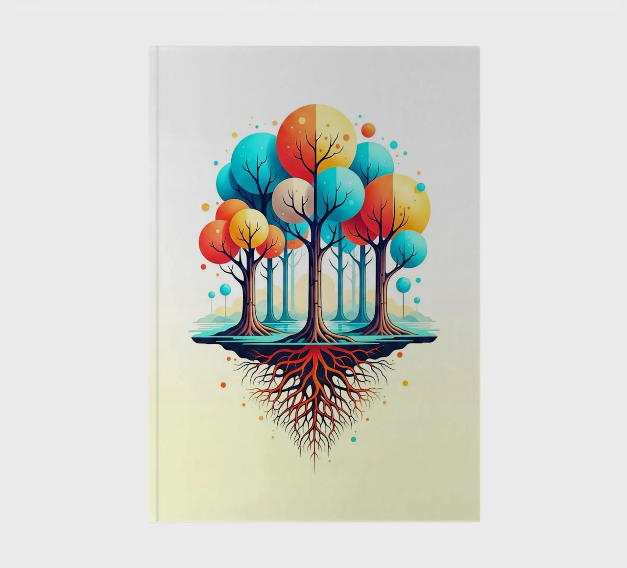 Forest #001: A Symphony of Connected Trees notebook by Zen Design