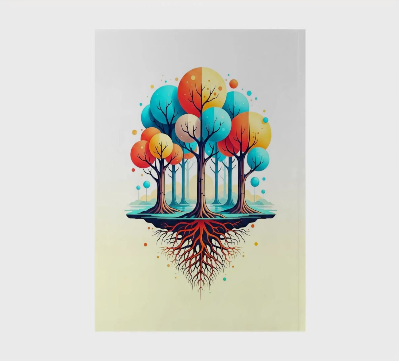 Forest #001: A Symphony of Connected Trees notebook by Zen Design