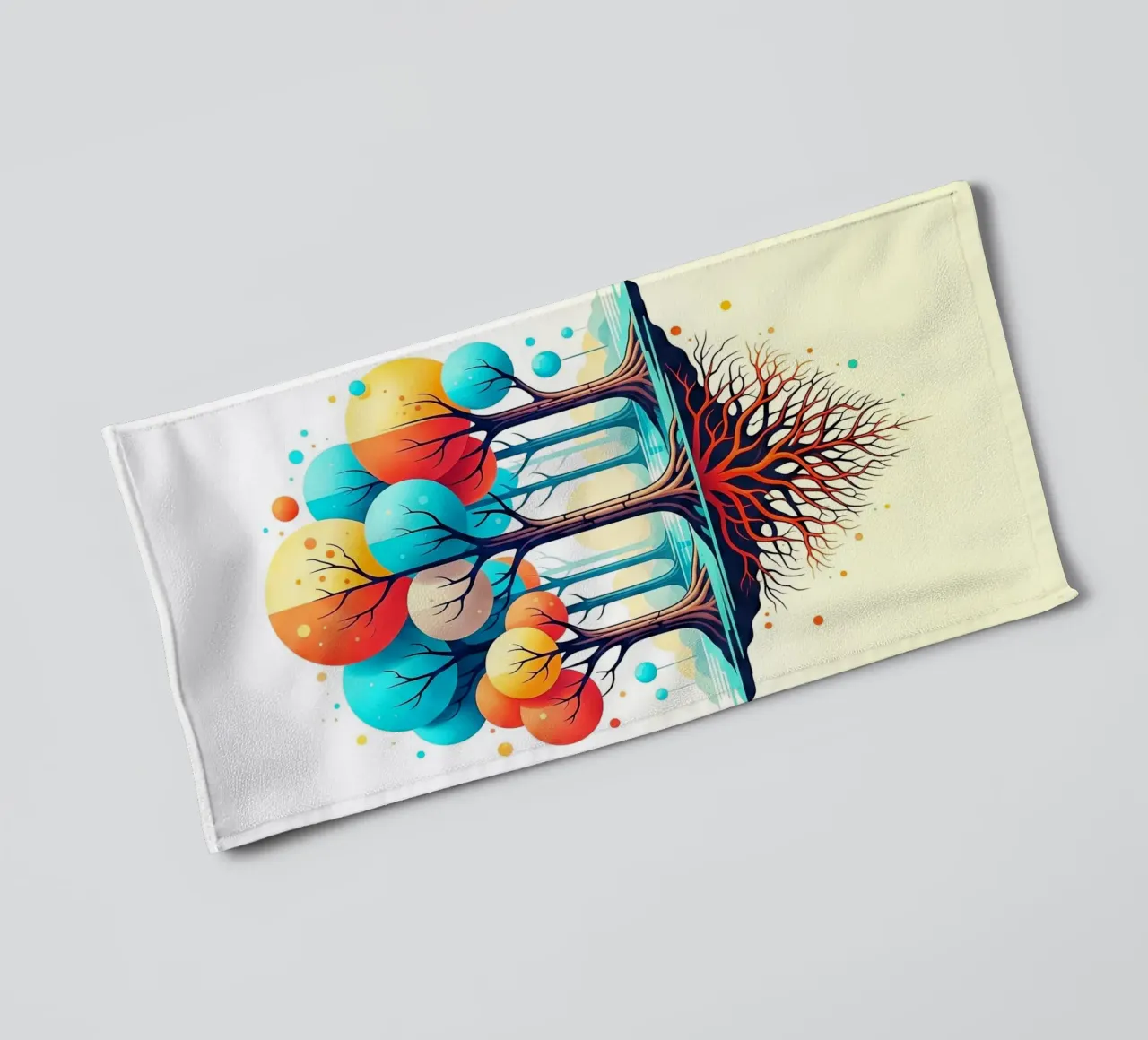 Forest #001: A Symphony of Connected Trees asciugamano da bagno da Zen Design