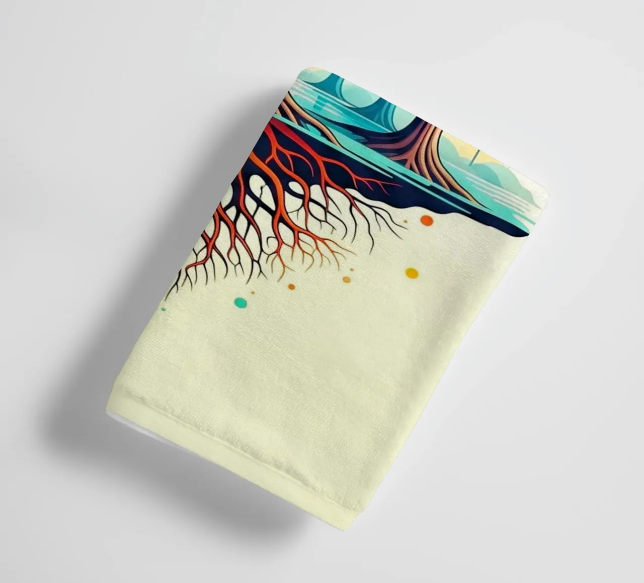 Forest #001: A Symphony of Connected Trees badhanddoek van Zen Design