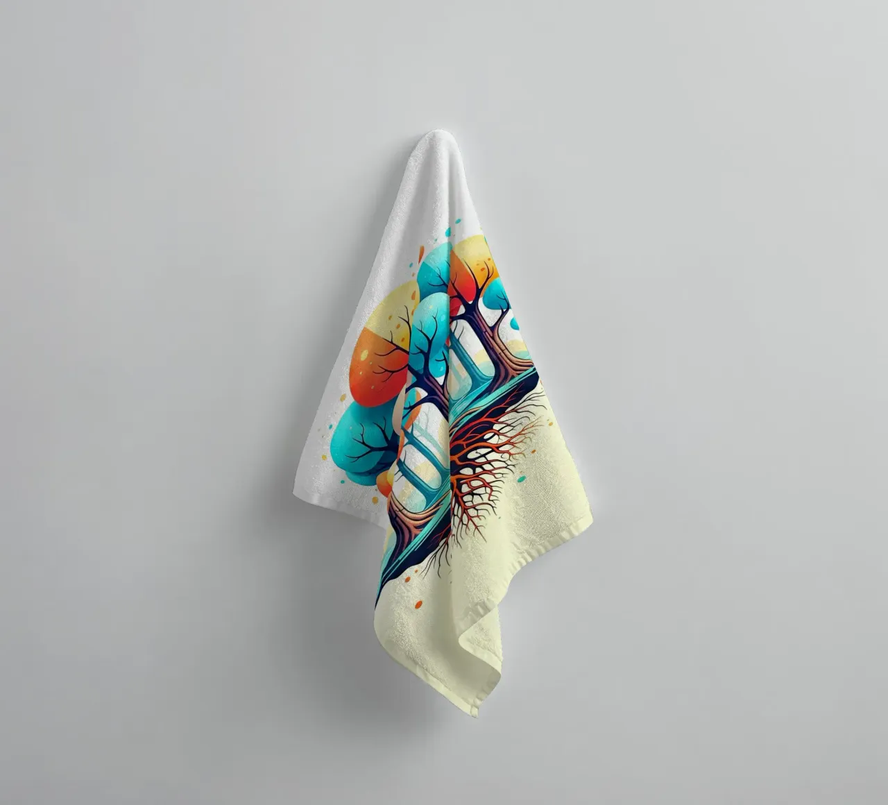 Forest #001: A Symphony of Connected Trees asciugamano da bagno da Zen Design