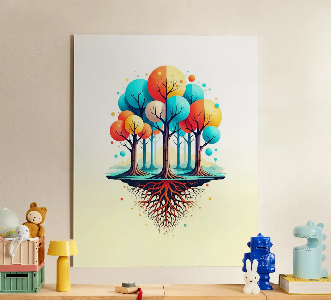 Forest #001: A Symphony of Connected Trees plexiglass da Zen Design