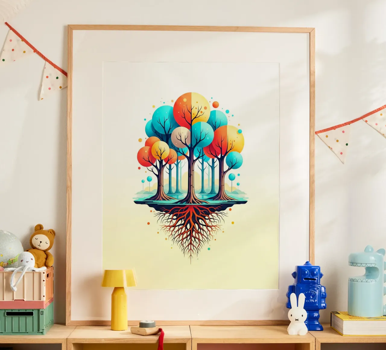 Forest #001: A Symphony of Connected Trees carta hahnemühle da Zen Design