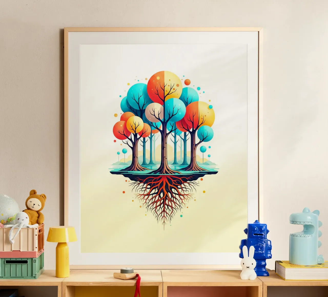 Forest #001: A Symphony of Connected Trees carta hahnemühle da Zen Design