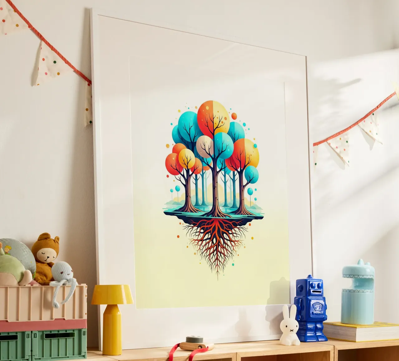 Forest #001: A Symphony of Connected Trees carta hahnemühle da Zen Design