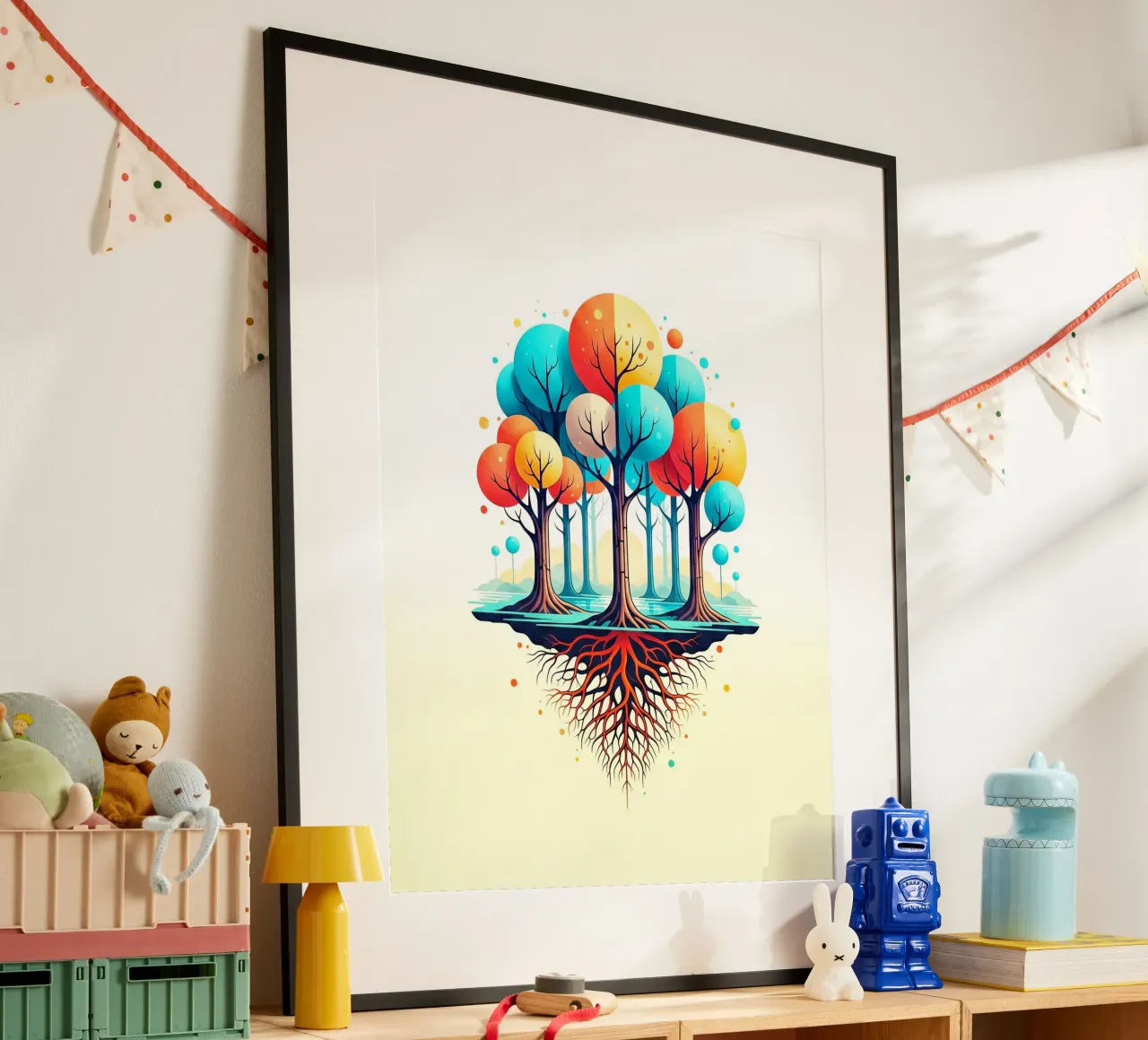 Forest #001: A Symphony of Connected Trees hahnemühle de Zen Design