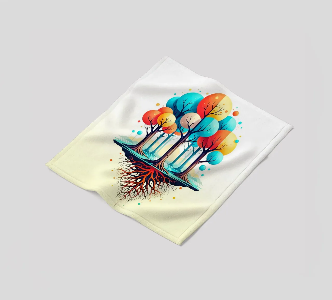 Forest #001: A Symphony of Connected Trees coperta in pile da Zen Design