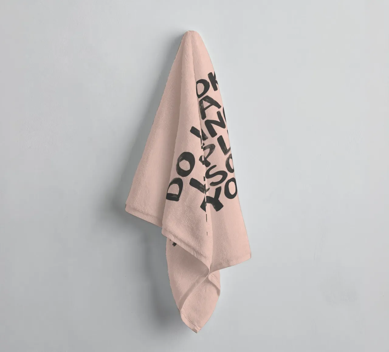 Do I Look Like a Fucking People Person to You Typography towel by THE MOTIVATED TYPE