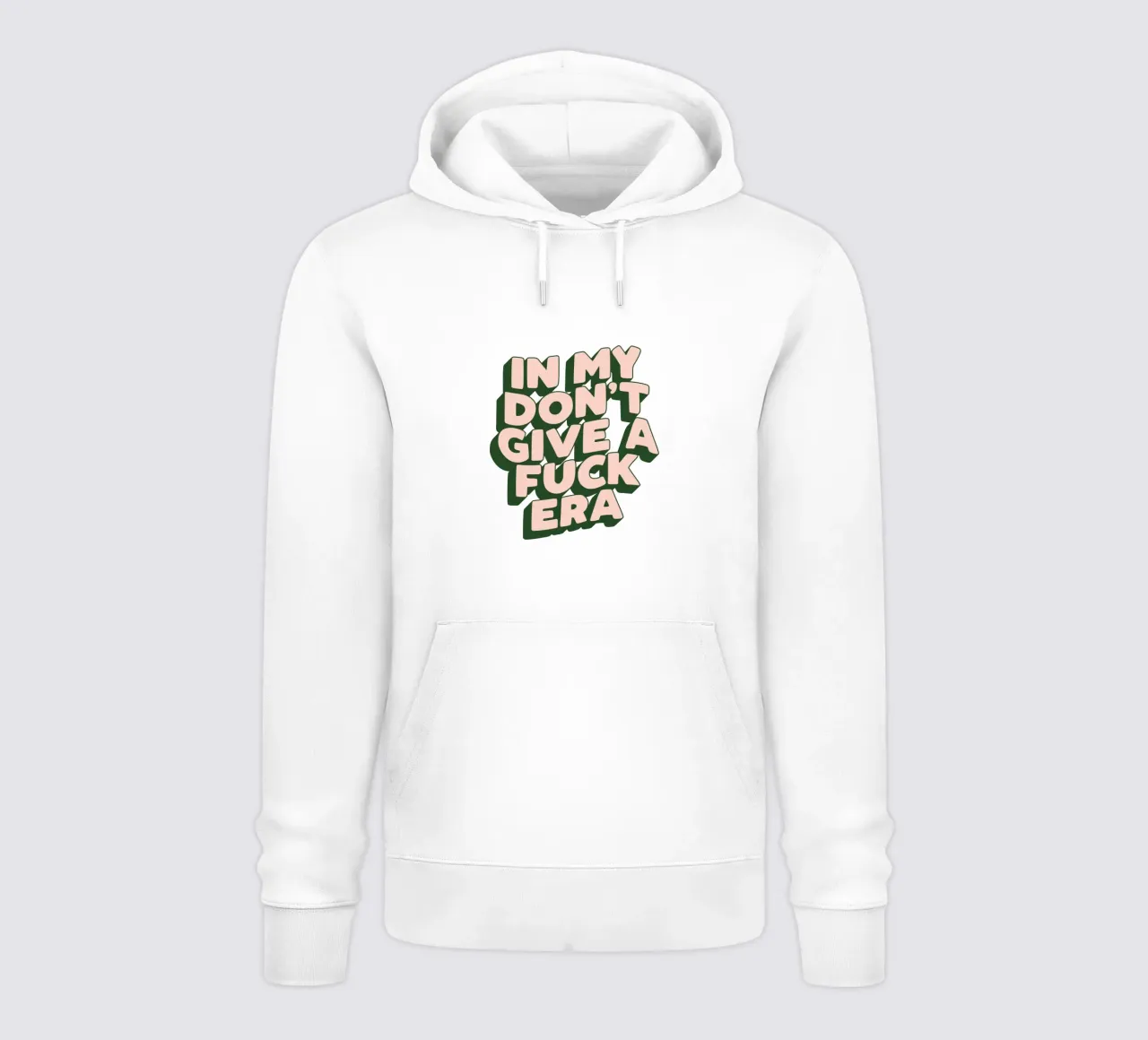 Nel mio design tipografico sarcastico dell'era Don't Give a Fuck felpa con cappuccio da THE MOTIVATED TYPE