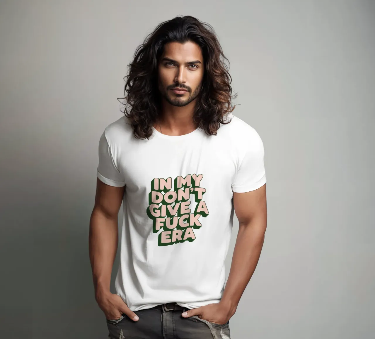 Nel mio design tipografico sarcastico dell'era Don't Give a Fuck t-shirt da THE MOTIVATED TYPE