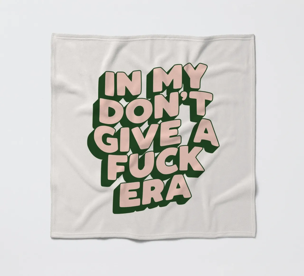 Nel mio design tipografico sarcastico dell'era Don't Give a Fuck coperta in pile da THE MOTIVATED TYPE