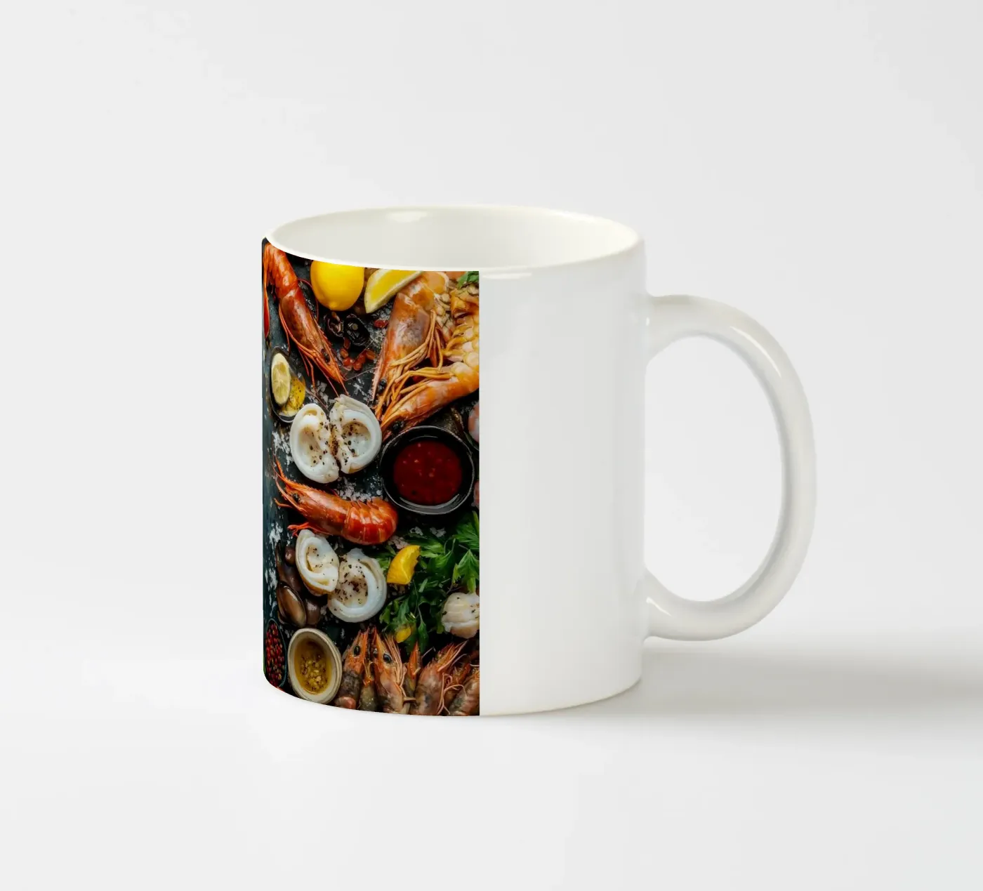 shrimp ceramic mug by Luke Yaeger
