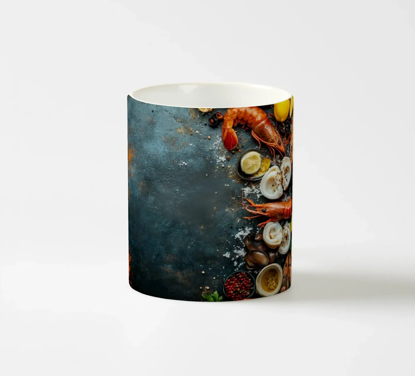 shrimp ceramic mug by Luke Yaeger