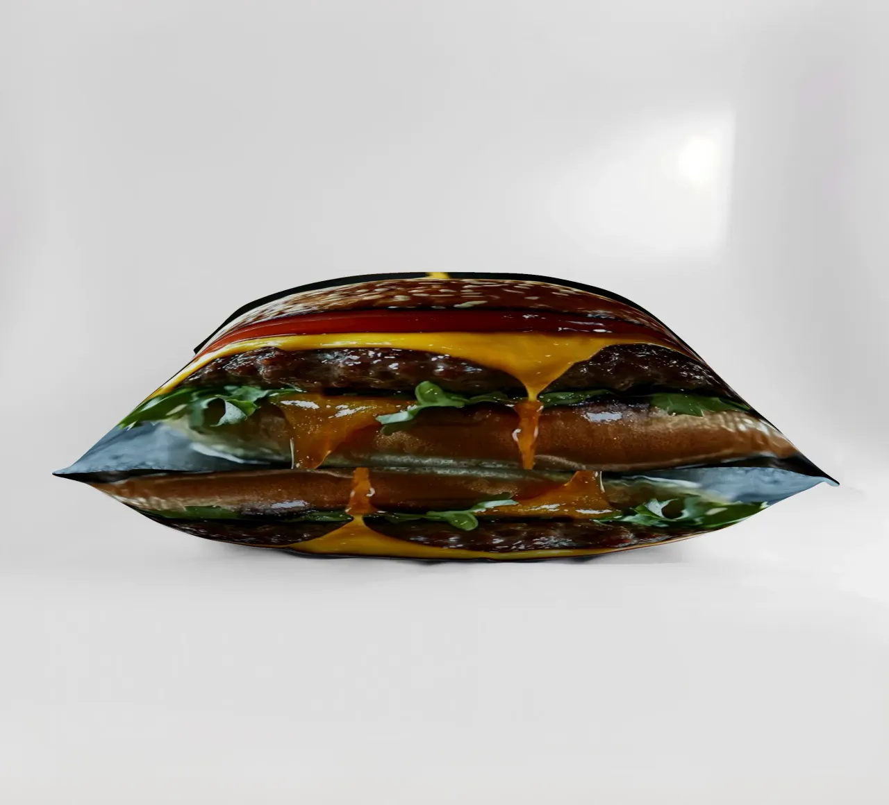 hamburger cuscino da Luke Yaeger