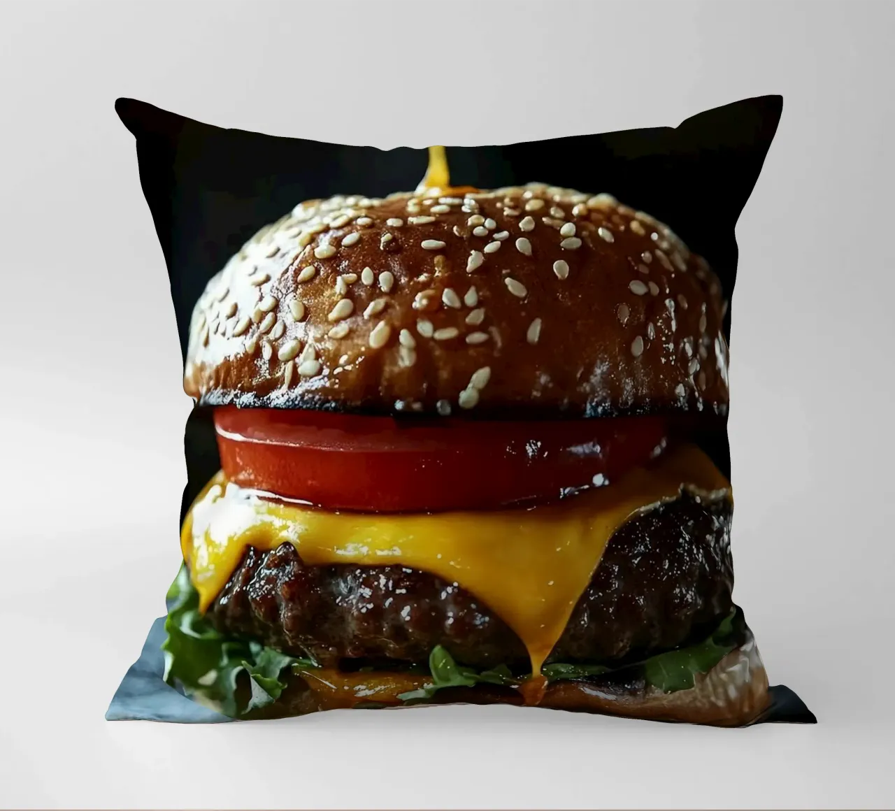 hamburger cuscino da Luke Yaeger