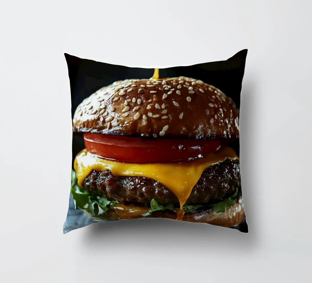 hamburger cuscino da Luke Yaeger