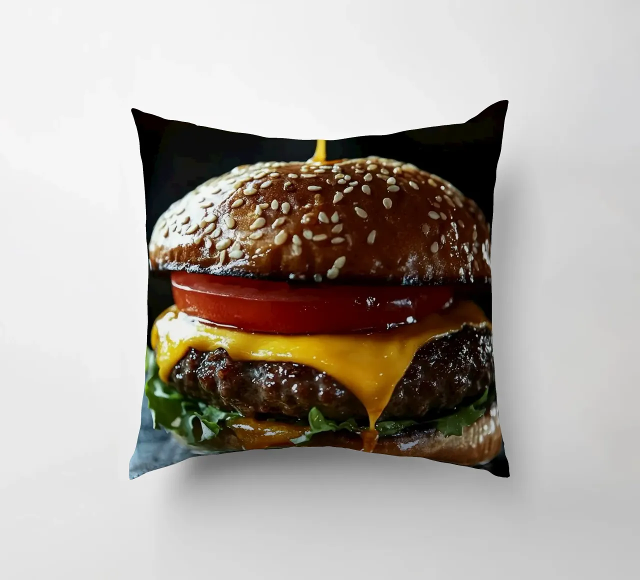 hamburger cuscino da Luke Yaeger