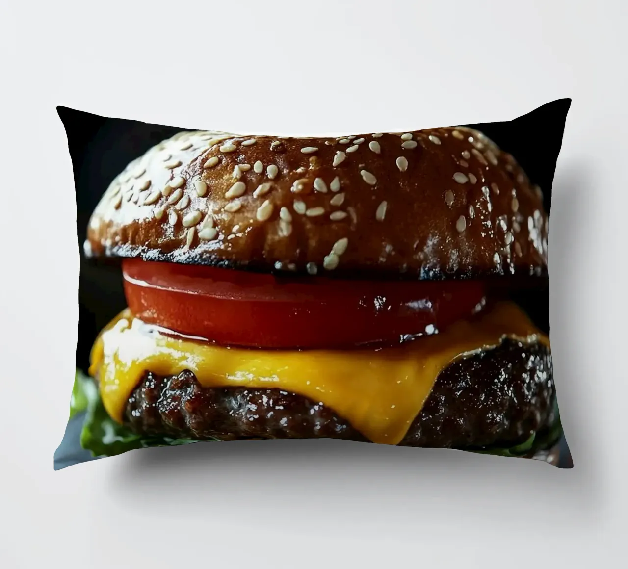 hamburger cuscino da Luke Yaeger