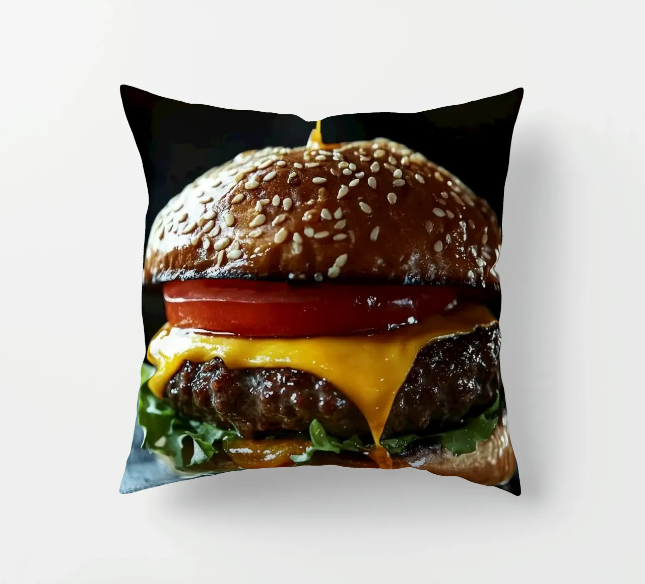 hamburger cuscino da Luke Yaeger