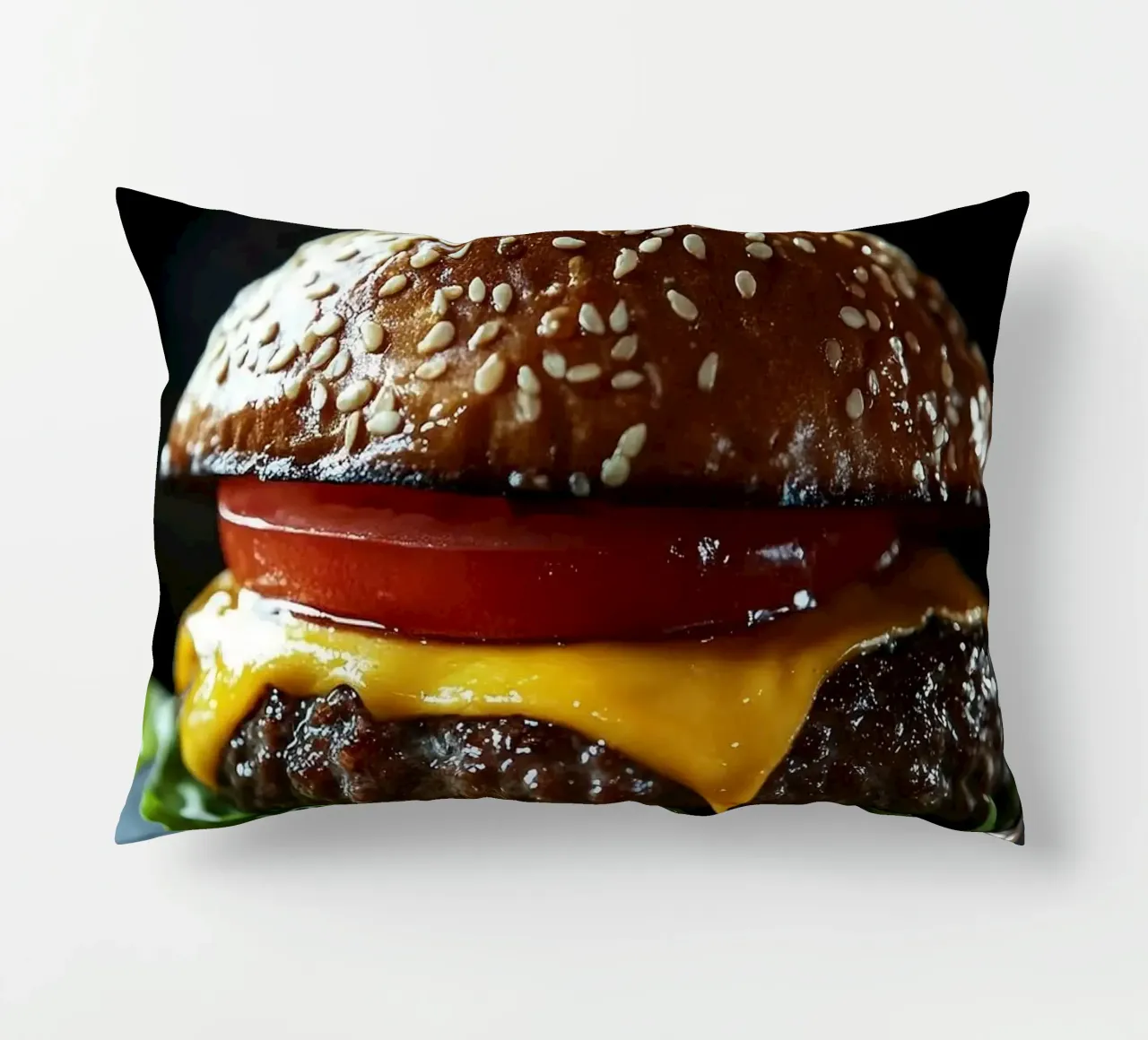 hamburger cuscino da Luke Yaeger