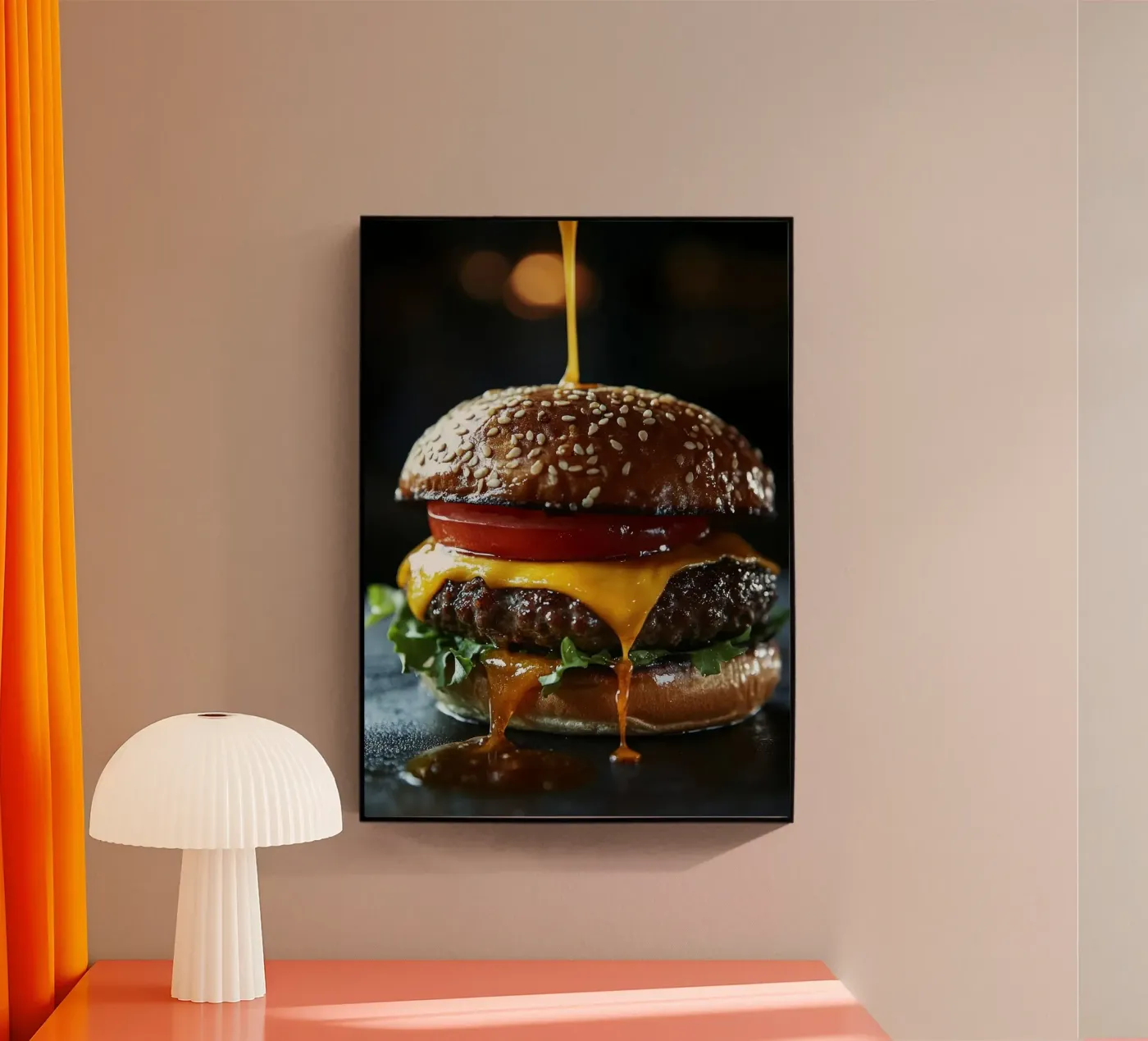 burger Acryl-Glas von Luke Yaeger