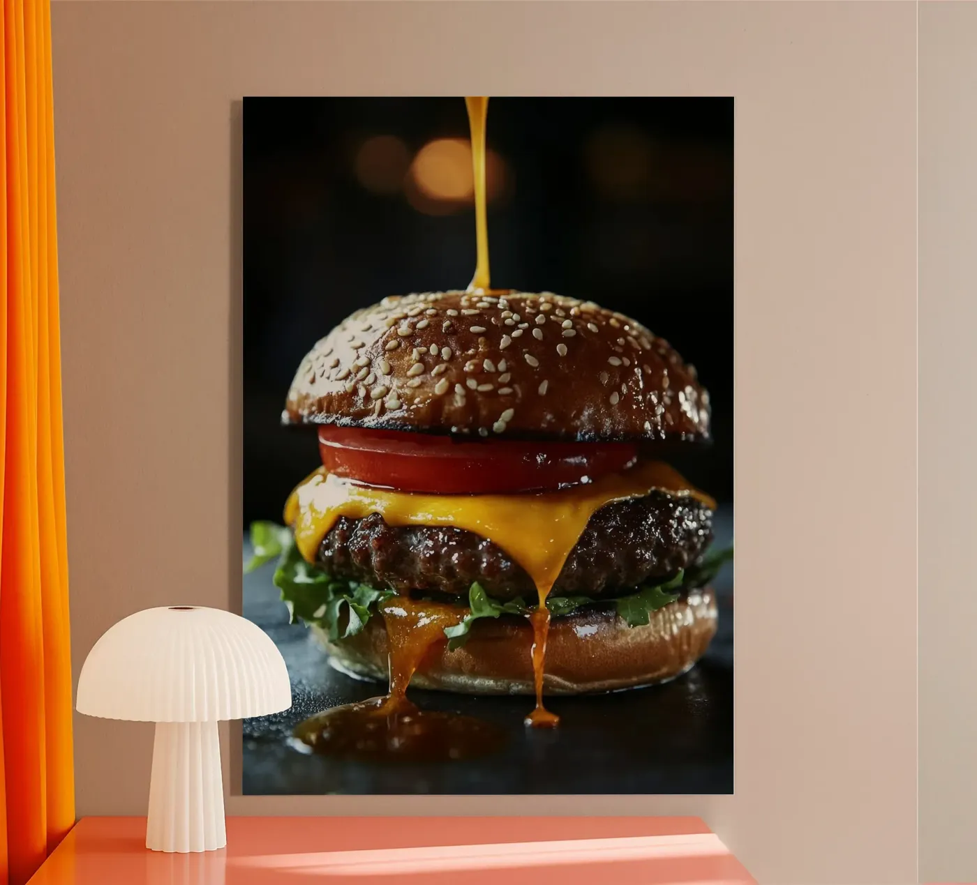 burger Acryl-Glas von Luke Yaeger