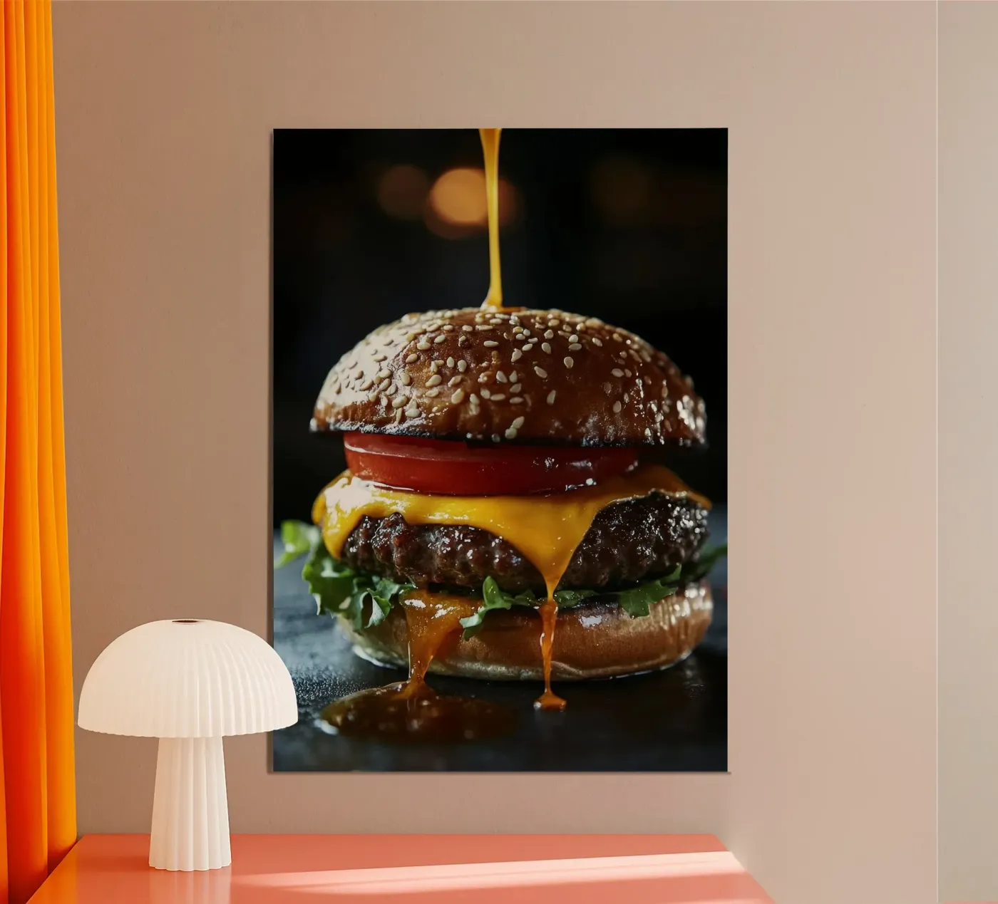 burger Poster von Luke Yaeger